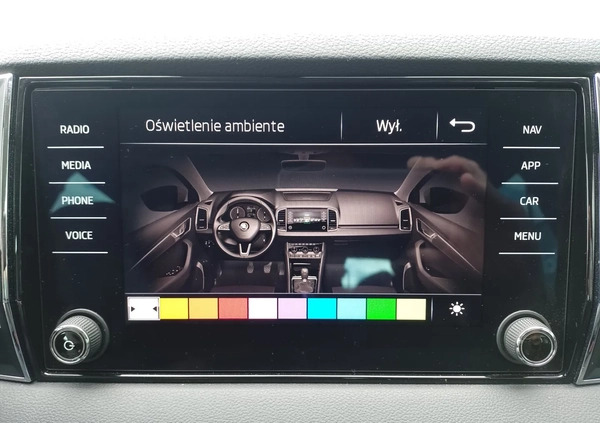 Skoda Karoq cena 109900 przebieg: 96028, rok produkcji 2019 z Wąsosz małe 497